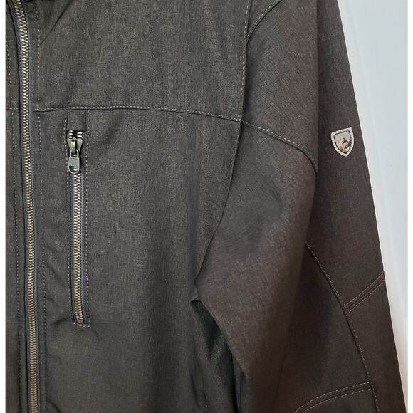 KUHL Impakt 1019 Full Zip Jacket Medium Dark Heather Brown Men's Size Small VGUC - Picture 3 of 13